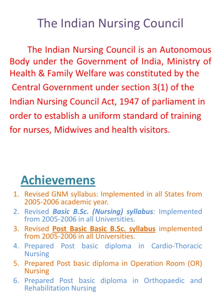 history of nursing in india assignment pdf