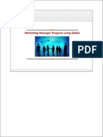 Marketing Manager Program Using Siebel