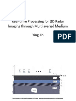 Real-Time Processing for 2D Radar Imaging Through Multilayered Medium