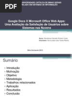 Google Docs X Microsoft Office Web Apps