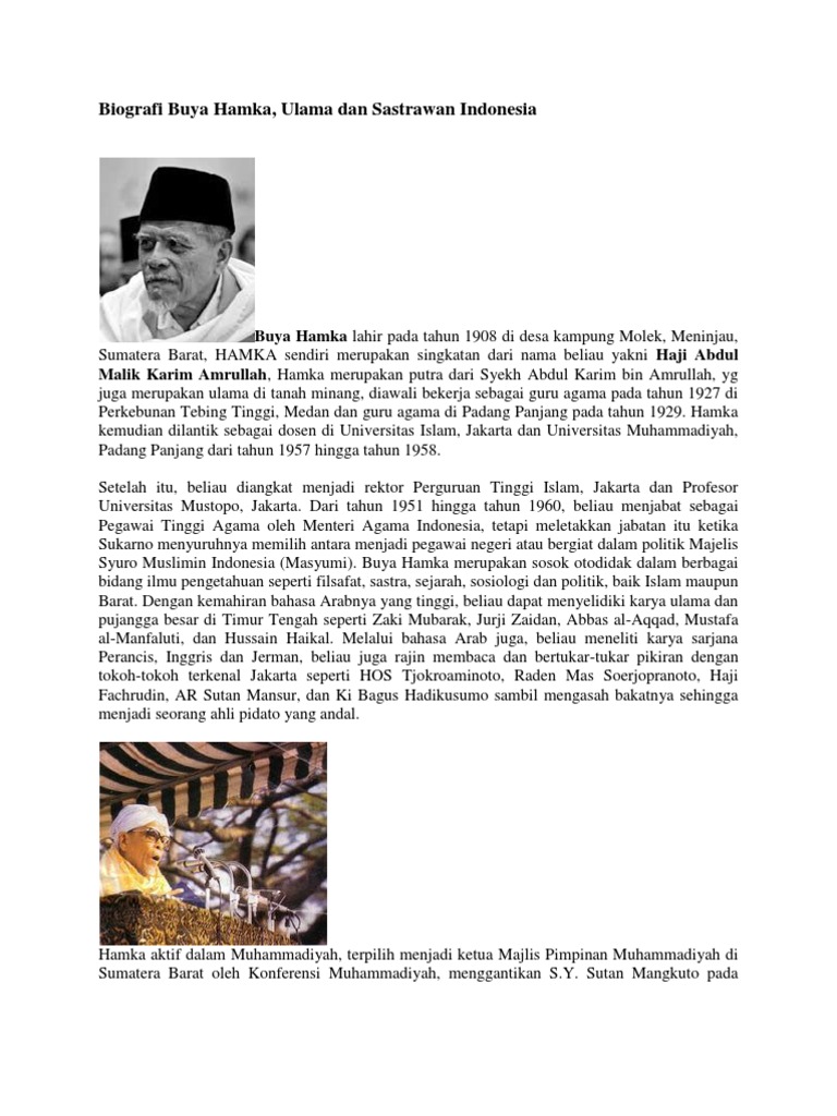 Biografi Buya Hamka