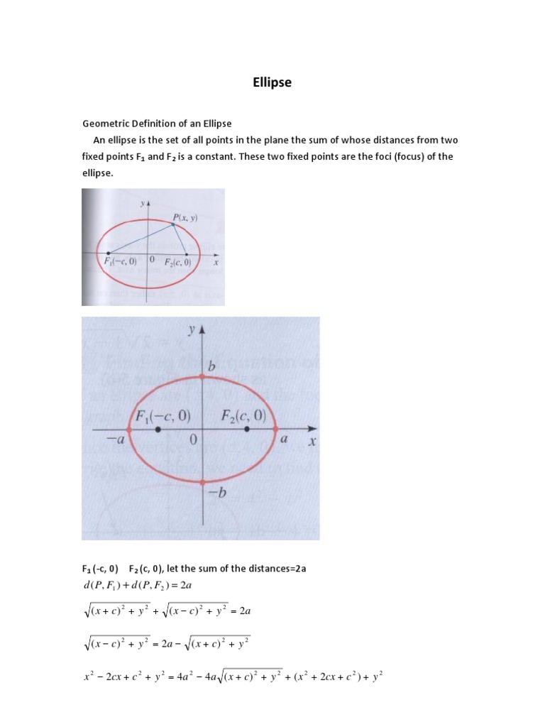 Understanding Ellipses in Geometry | PDF