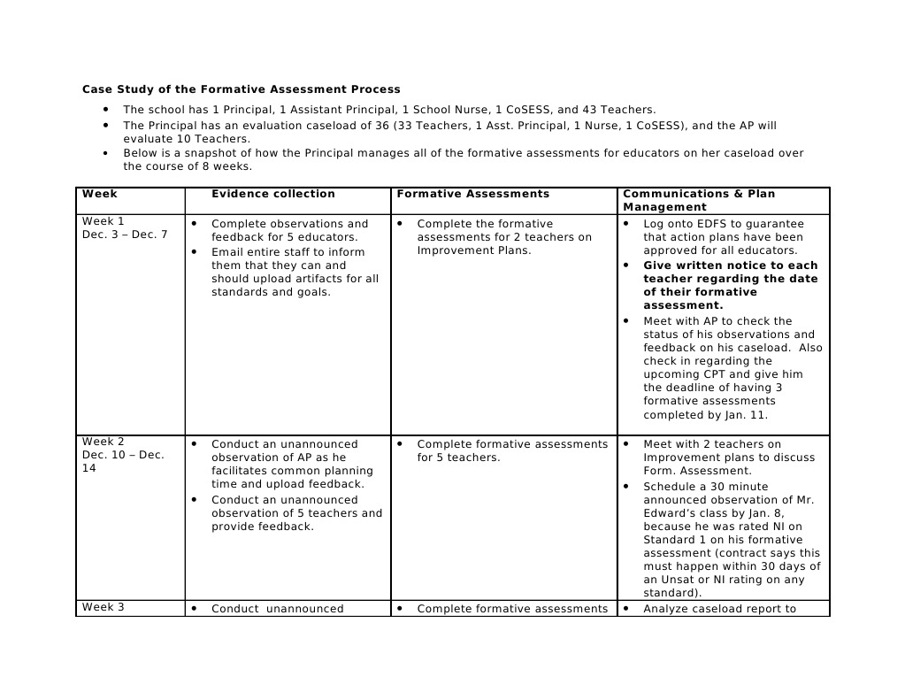 Formative Assessment Management Case Study | PDF | Educational ...