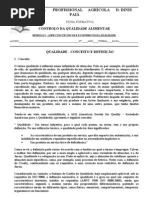 FF CQA I    -    Qualidade, Conceito e definição