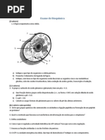Exame de Bioquimica Tipo