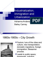 Industrialization, Immigration and Urbanization: Adrianna Anderson Bailey Carney
