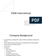 ENSR International Consulting Firm Case Study