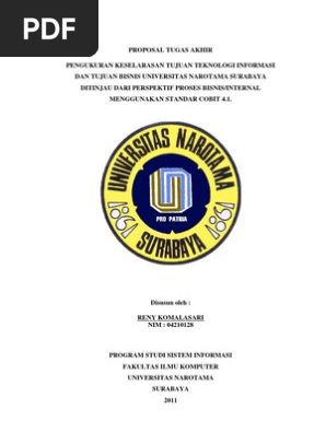 Contoh Proposal Skripsi Sistem Informasi
