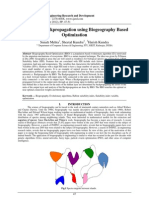 Analysis of Backpropagation Using Biogeography Based Optimization