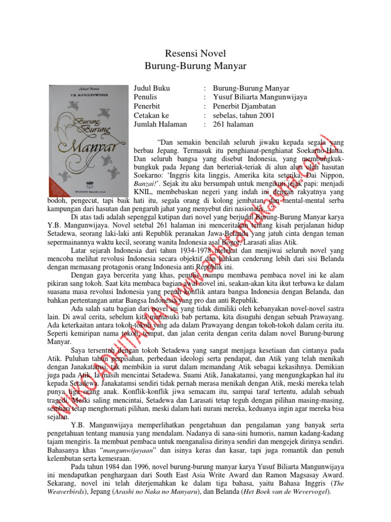 Format Resensi Novel