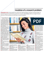 Selection and formulation of a research problem