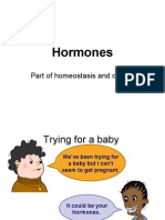 Hormones: Part of Homeostasis and Control