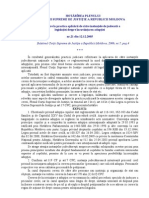 HOTĂRÎREA Nr. 21 (2005) Cu Privire La Practica Aplicării de Către Instanţele de Judecată A