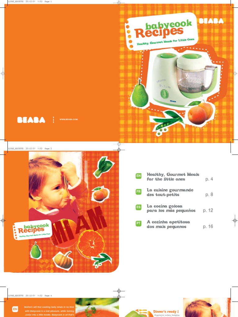 Beaba Babycook Recipe Book Pdf Vegetables Crops