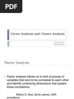 Factor and Cluster Analysis