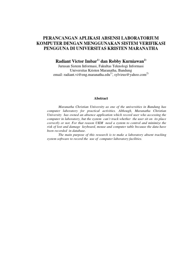 Contoh Jurnal Ilmiah (Nasional)