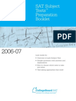 2006 07 SAT Subject Tests Preparation Booklet
