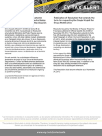 Tax Alert - Resolución que nuevamente prorroga plazo para que las autoridades puedan exigir la guía única de movilización d