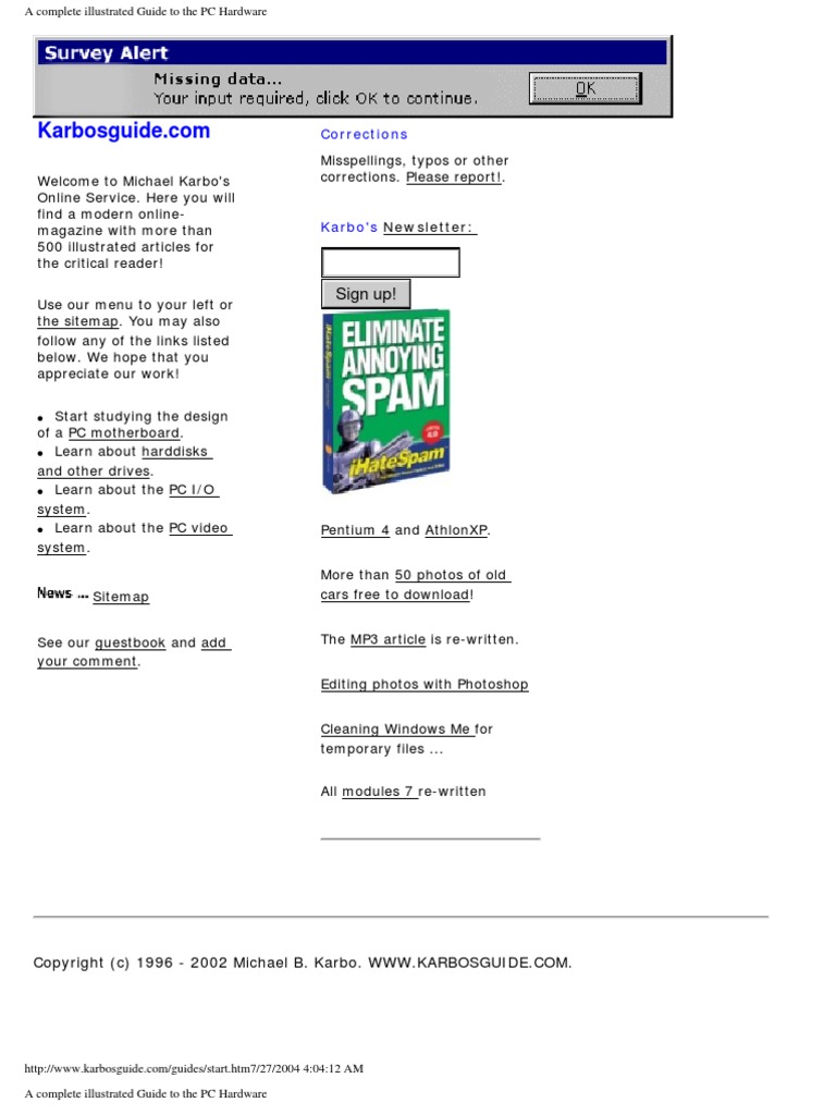 Computer Repair - A Complete Illustrated Guide to Pc Hardware - c2004 | Ibm  Pc Compatibles | Bios