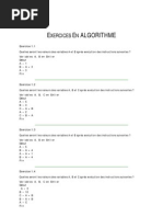Exercice D'algorithme