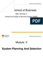9a9edmodule - II (System Planning and Selection)