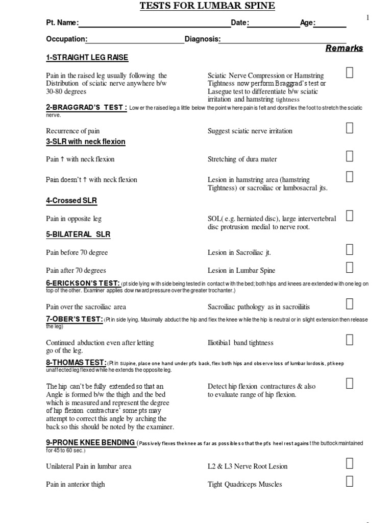 Lumbar Spine Ortho Tests Anatomical Terms Of Motion K vrogue.co