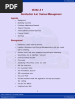 Distribution and Channel Management