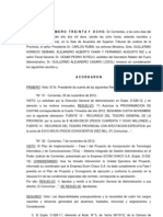 Acuerdo XVIII- Superior Tribunal de Justicia de Corrientes