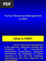 Human Resources Management in 2020