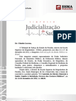 Judicialização Da Saúde Pública No Brasil