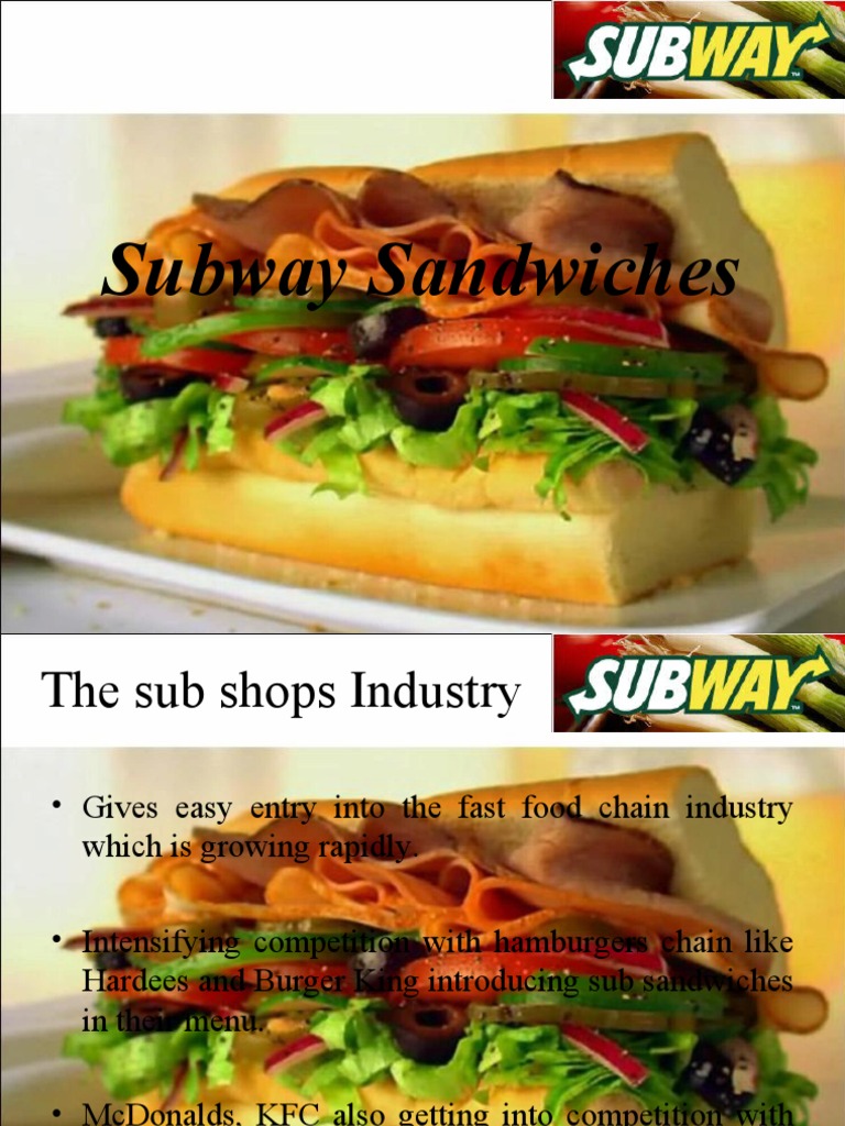 Subway Sandwiches: Market Analysis & Strategy | PDF | Fast Food ...