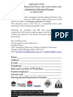 application form for workshop for registered nurses to deliver the nsw anaphylaxis training program to school staff2 2013