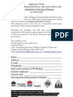 Application Form For Workshop For Registered Nurses To Deliver The NSW Anaphylaxis Training Program To School Staff2 2013