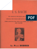 Bach JS - 10 Sonatas - BWV 1020 BWV 1027-1035 Flute Violin Viola Da Gamba Cello