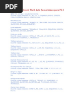 Download Cdigos Do Grand Theft Auto San Andreas Para PS 2 by ZeCrazyy SN11496959 doc pdf