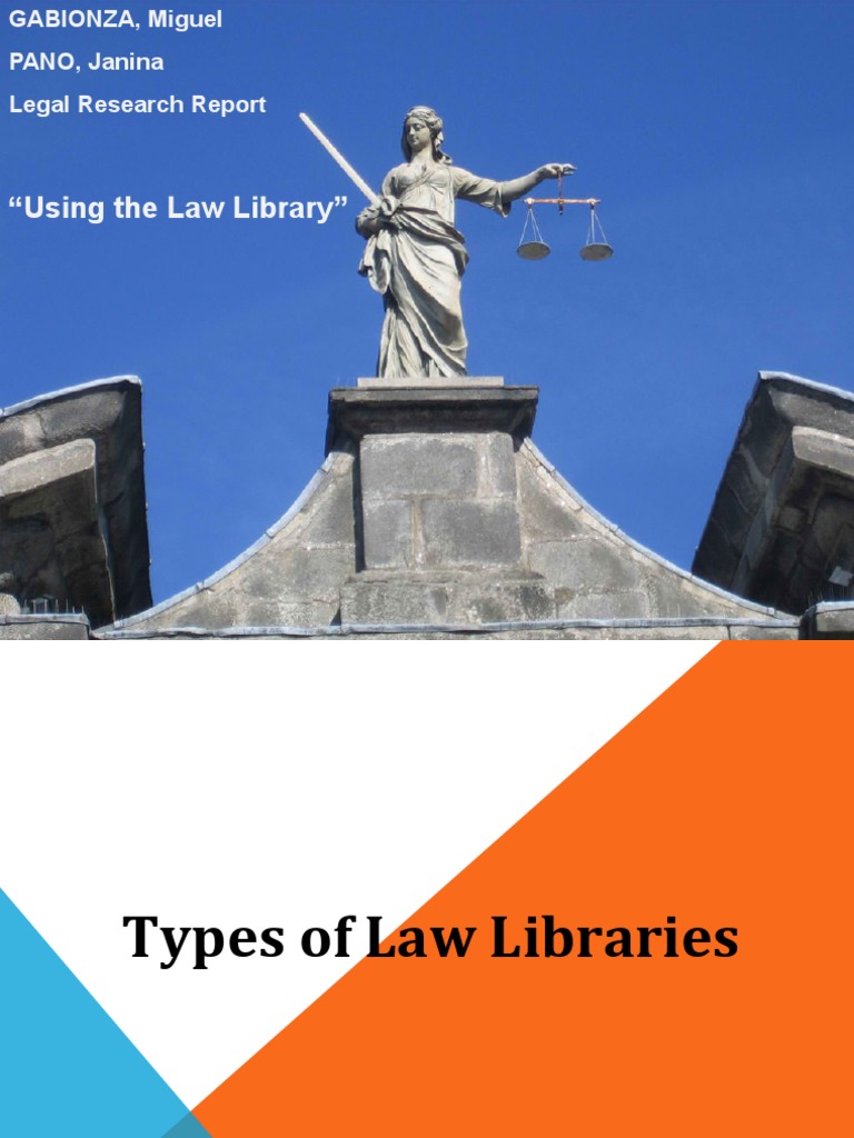 2012 Group 1 Report On Using The Law Library | PDF | Librarian | Libraries
