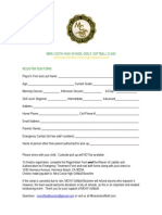 Mira Costa High Girls Softball Clinic Registration Form 2012
