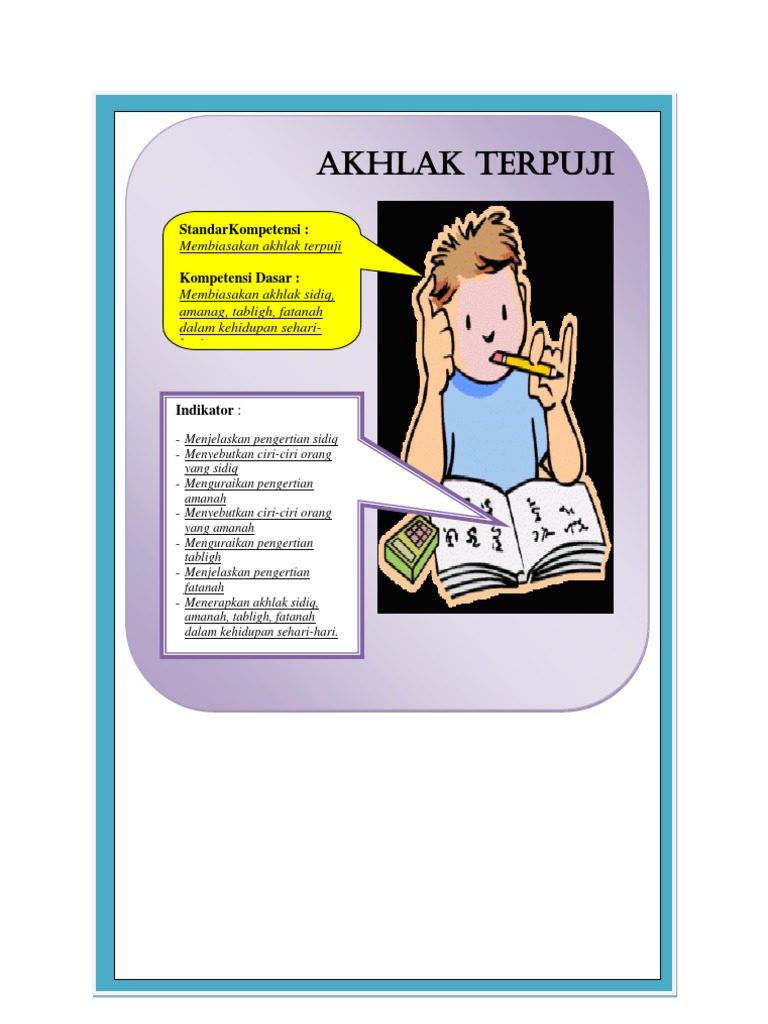 Contoh Akhlak Terpuji Dalam Kehidupan Sehari Hari - Bagikan Contoh