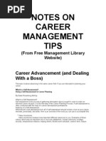 Career Management Notes by Adil Really Excellent