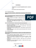 Program Conferinta Finantistii - 3 Decembrie