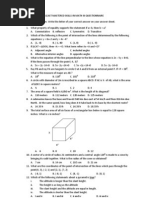 Least Mastered Skills in Math III Questionnaire