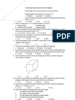 Least Mastered Skills in Math III Questionnaire