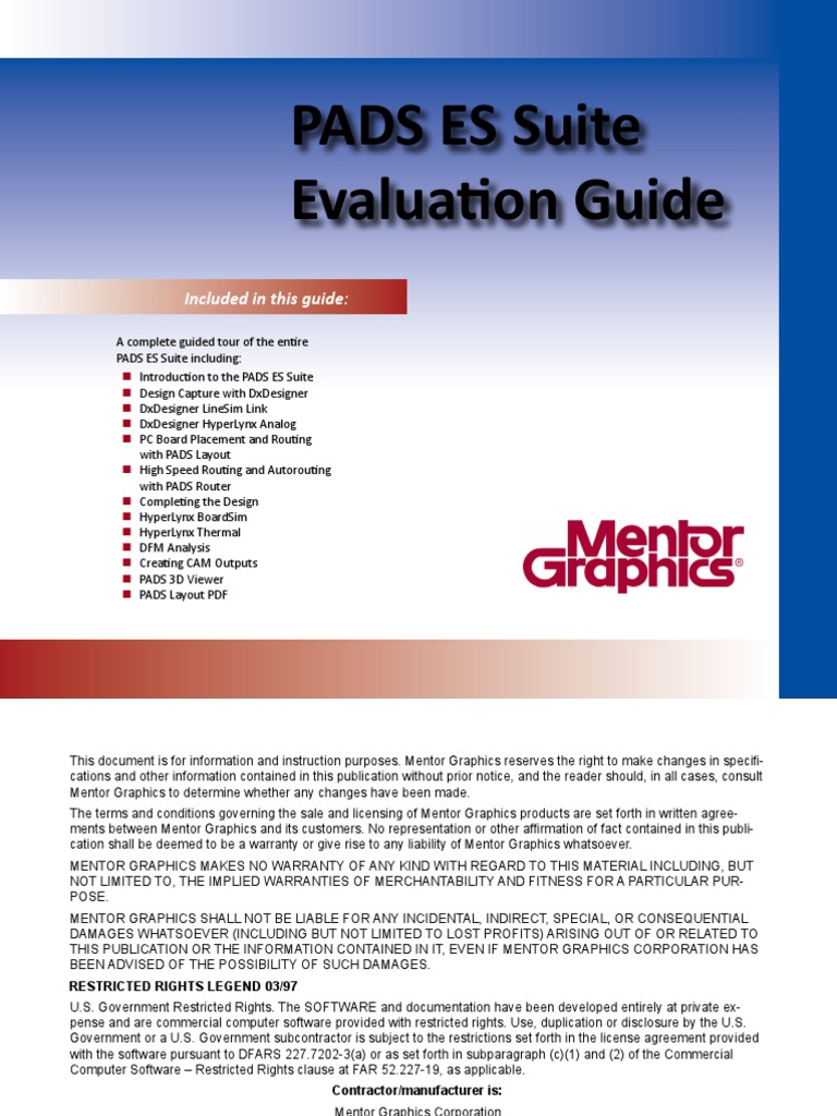 PADS ES Suite Evaluation Guide | PDF | Library (Computing) | Icon