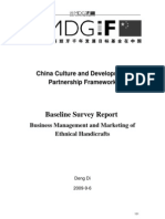 Baseline Survey Report: China Culture and Development Partnership Framework