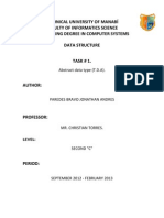 Technical University of Manabí Faculty of Informatics Science Engineering Degree in Computer Systems Data Structure