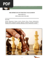 Download Importance of Strategic Management by Grace Bwalya SN115013293 doc pdf