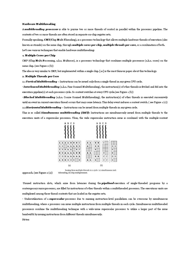 Hardware Multithreading PDF Concurrency Science