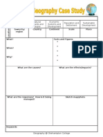 Case Study Template For GCSE