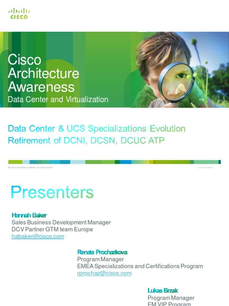 2011 September 20 Data Center UCS Specializations Evolution Update ...