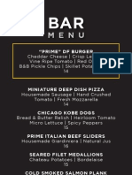 DF Chicago Bar Food Menu 110712